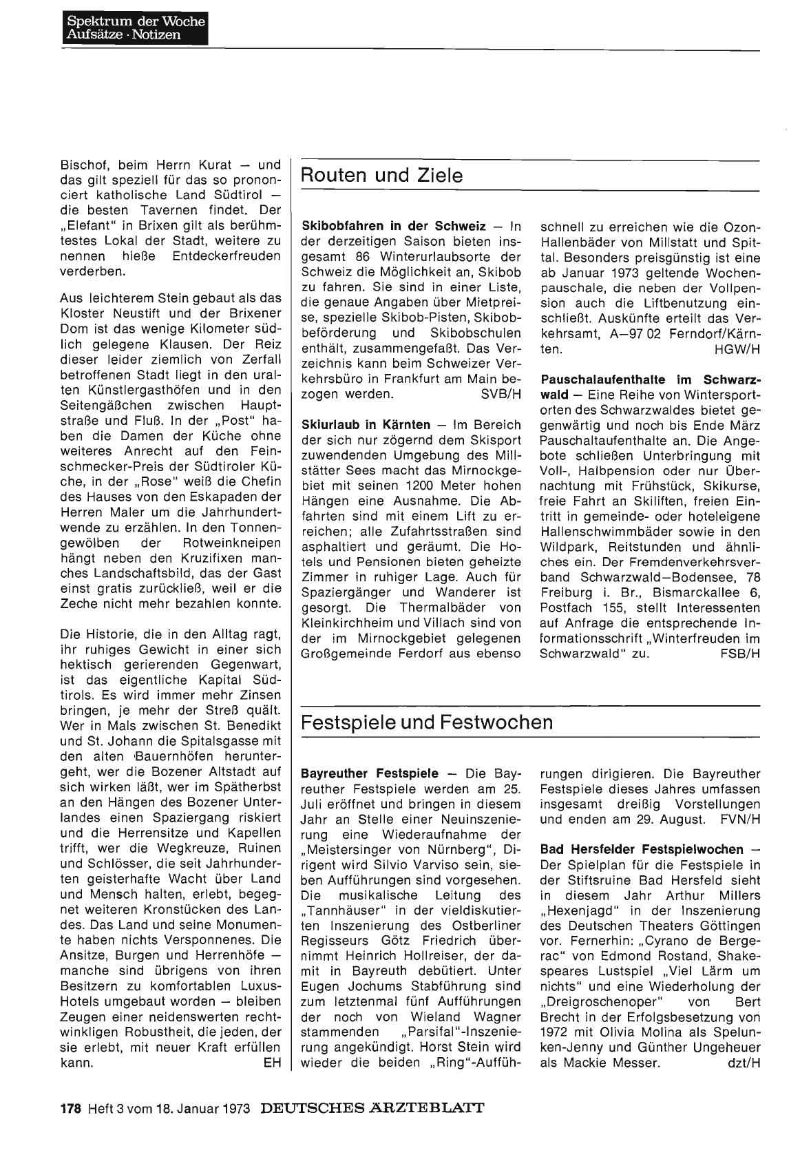 Vorschauseite 1: Routen und Ziele