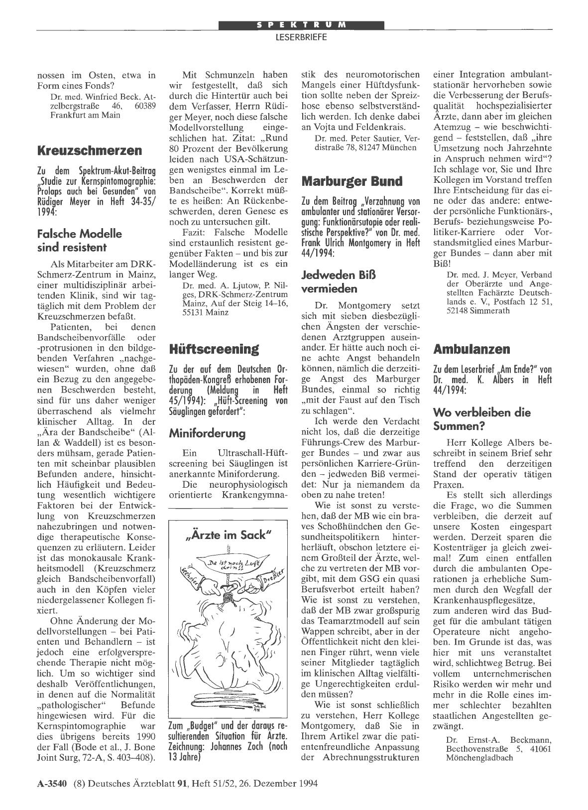 Vorschauseite 1: Hüftscreening: Miniforderung