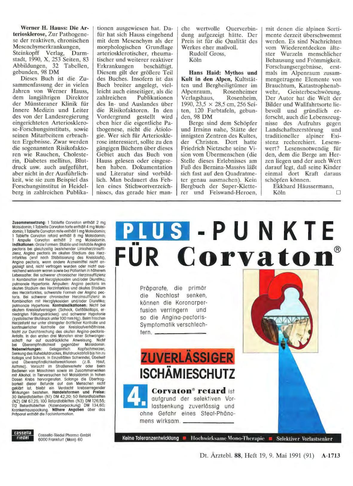 Vorschauseite 1: Werner H. Hauss: Die Arteriosklerose