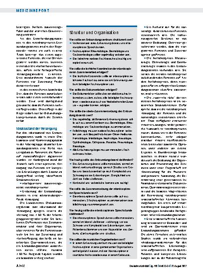 Vorschauseite 3: Zentrenbildung: Chronische Entzündungen interdisziplinär behandeln