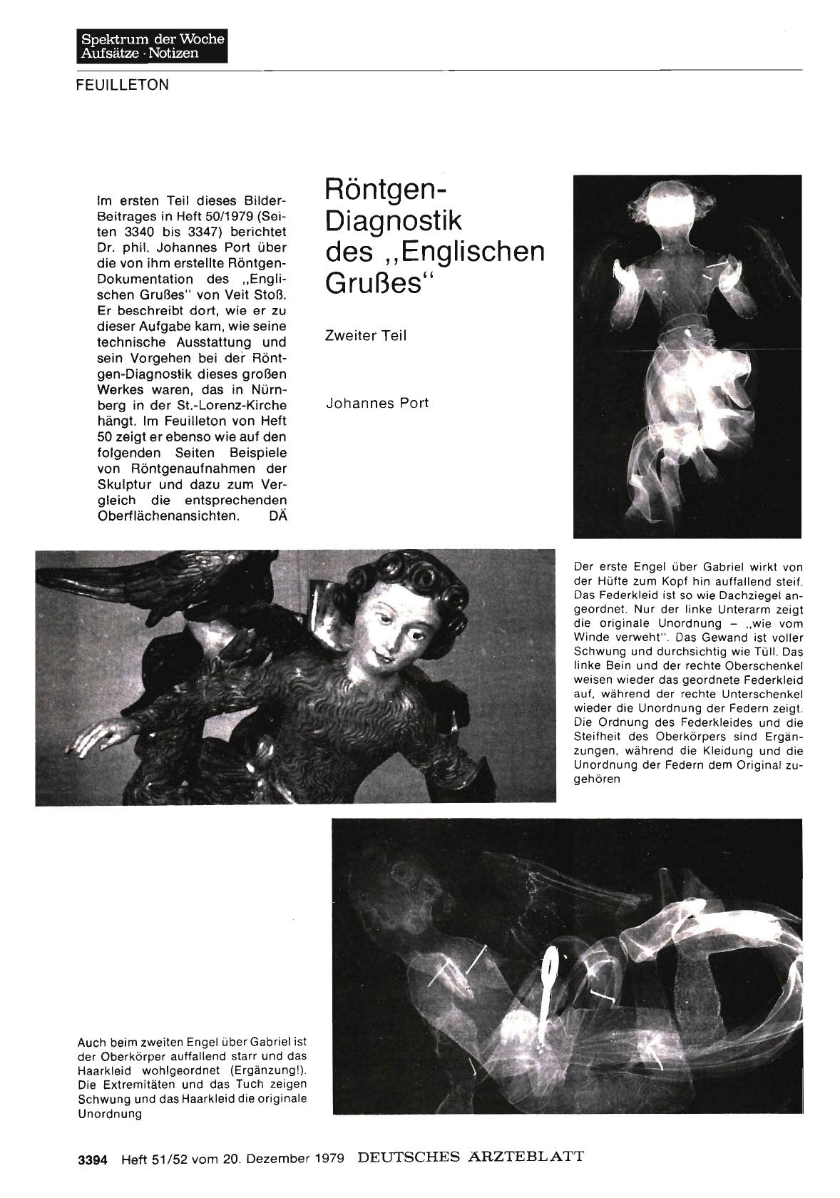Vorschauseite 1: Röntgen-Diagnostik des „Englischen Grußes' - Zweiter Teil