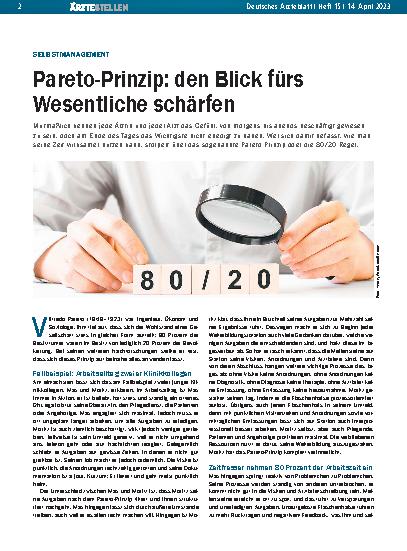 Vorschauseite 1: Selbstmanagement: Pareto-Prinzip — den Blick fürs Wesentliche schärfen