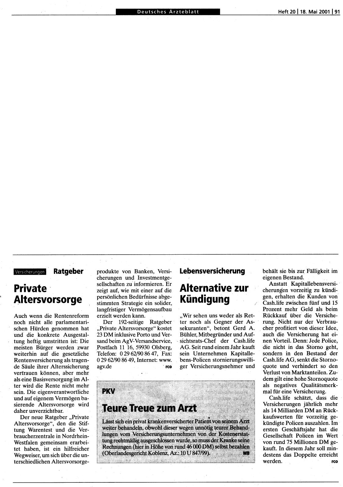 Vorschauseite 1: Private Altersvorsorge