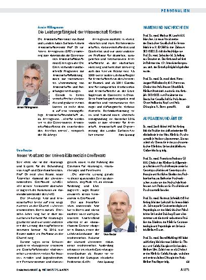 Vorschauseite 1: Armin Willingmann: Die Leistungsfähigkeit der Wissenschaft fördern