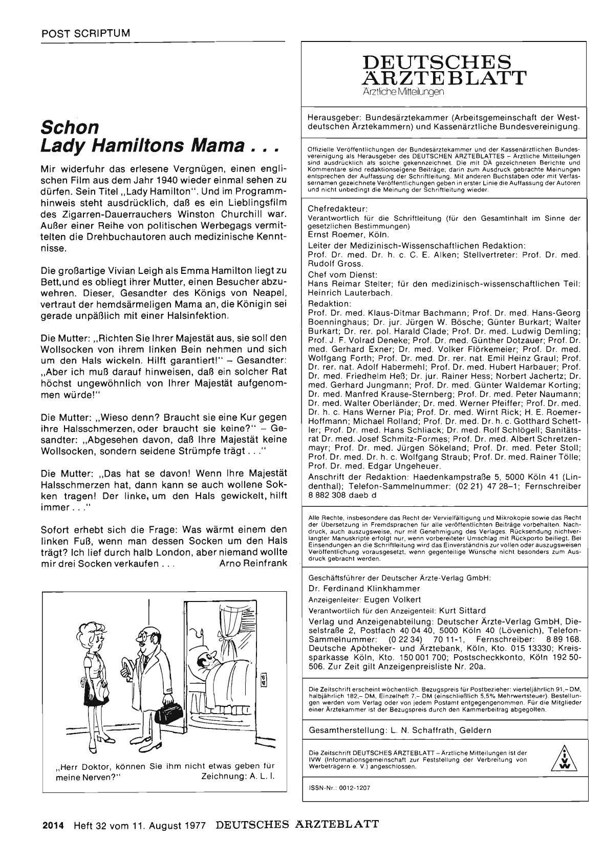Vorschauseite 1: Schon Lady Hamiltons Mama. ..