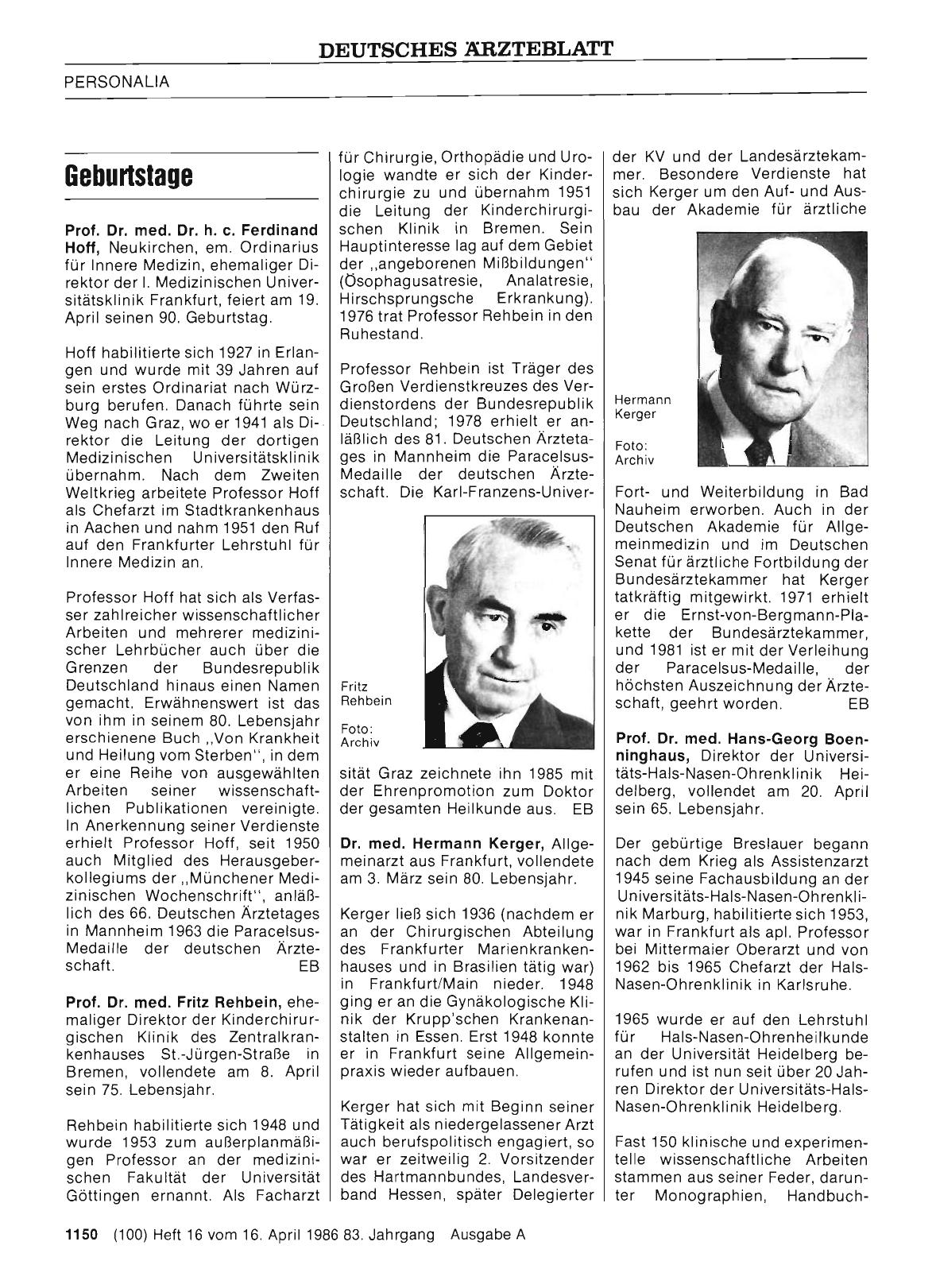 Vorschauseite 1: Geburtstage