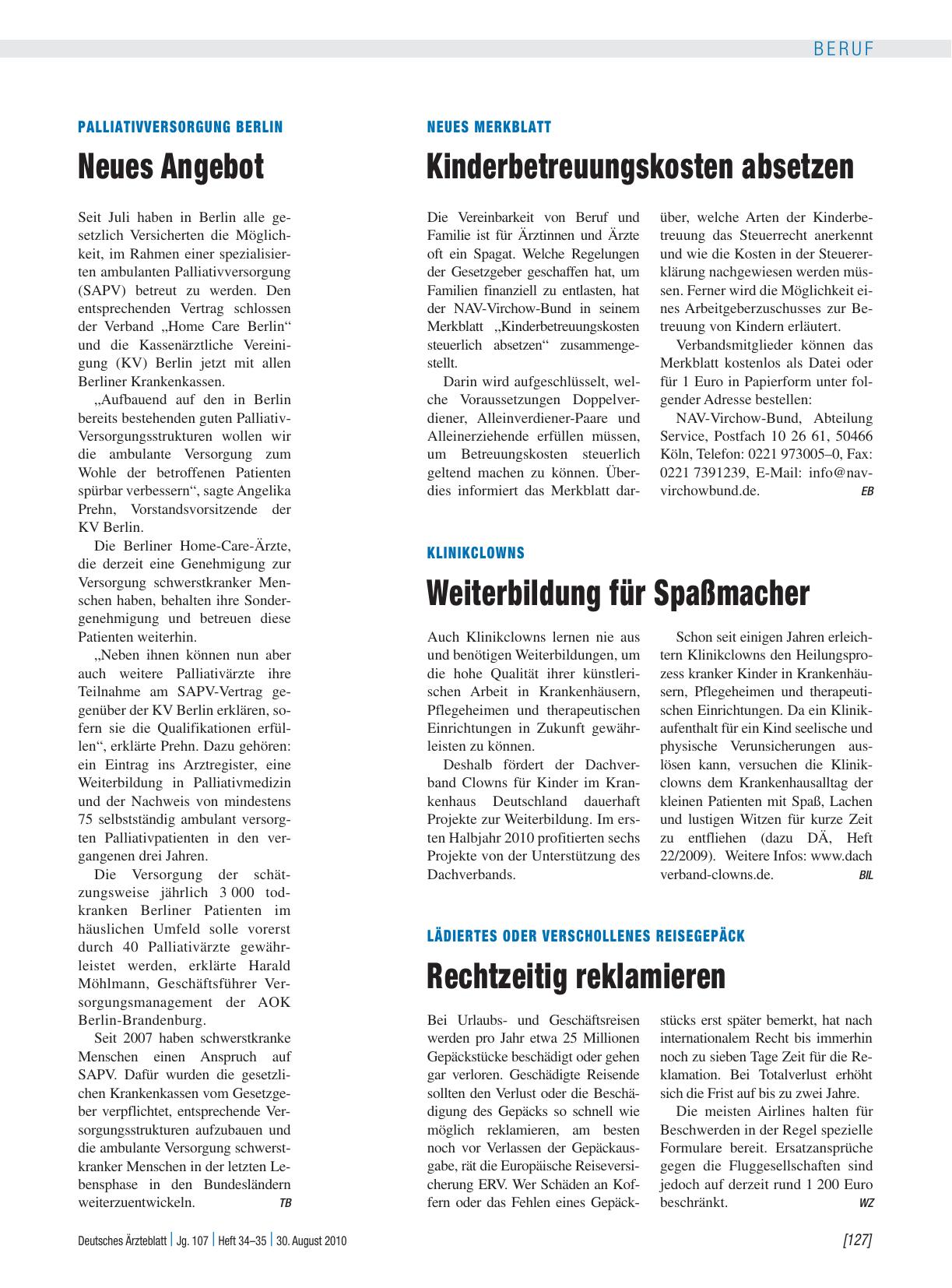 Vorschauseite 1: Palliativversorgung Berlin: Neues Angebot