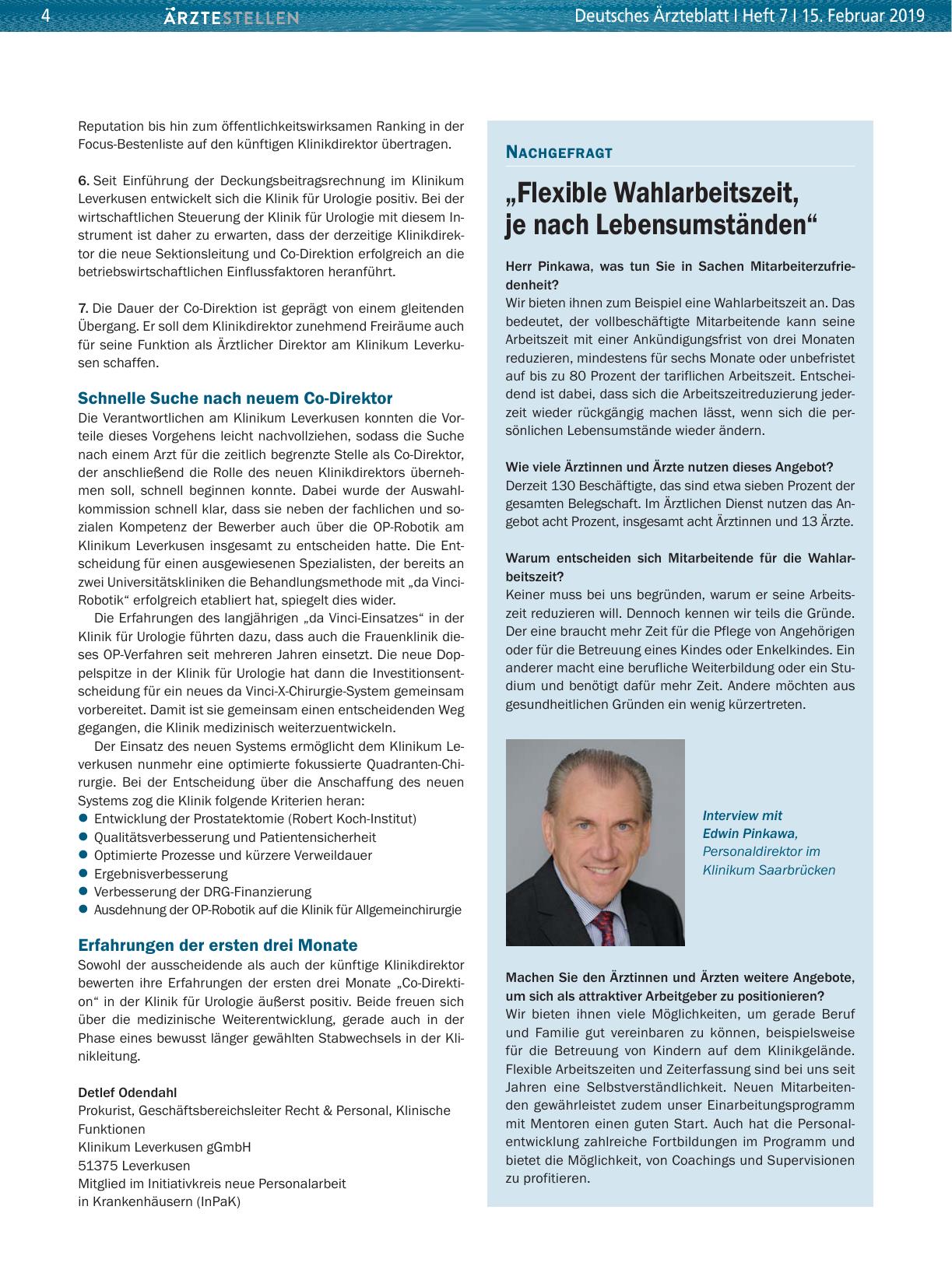 Vorschauseite 1: „Flexible Wahlarbeitszeit, je nach Lebensumständen“