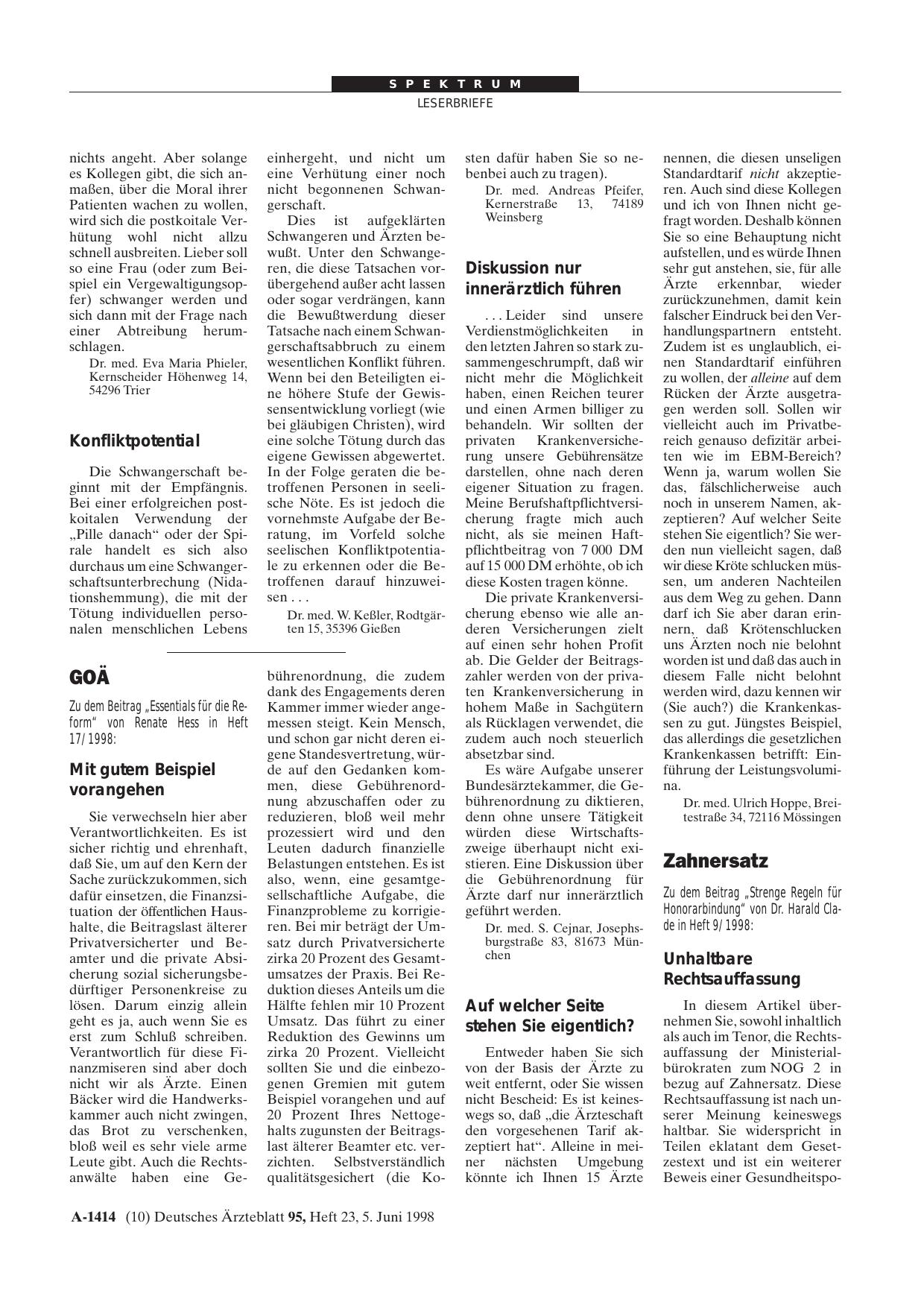Vorschauseite 1: GOÄ: Mit gutem Beispiel vorangehen