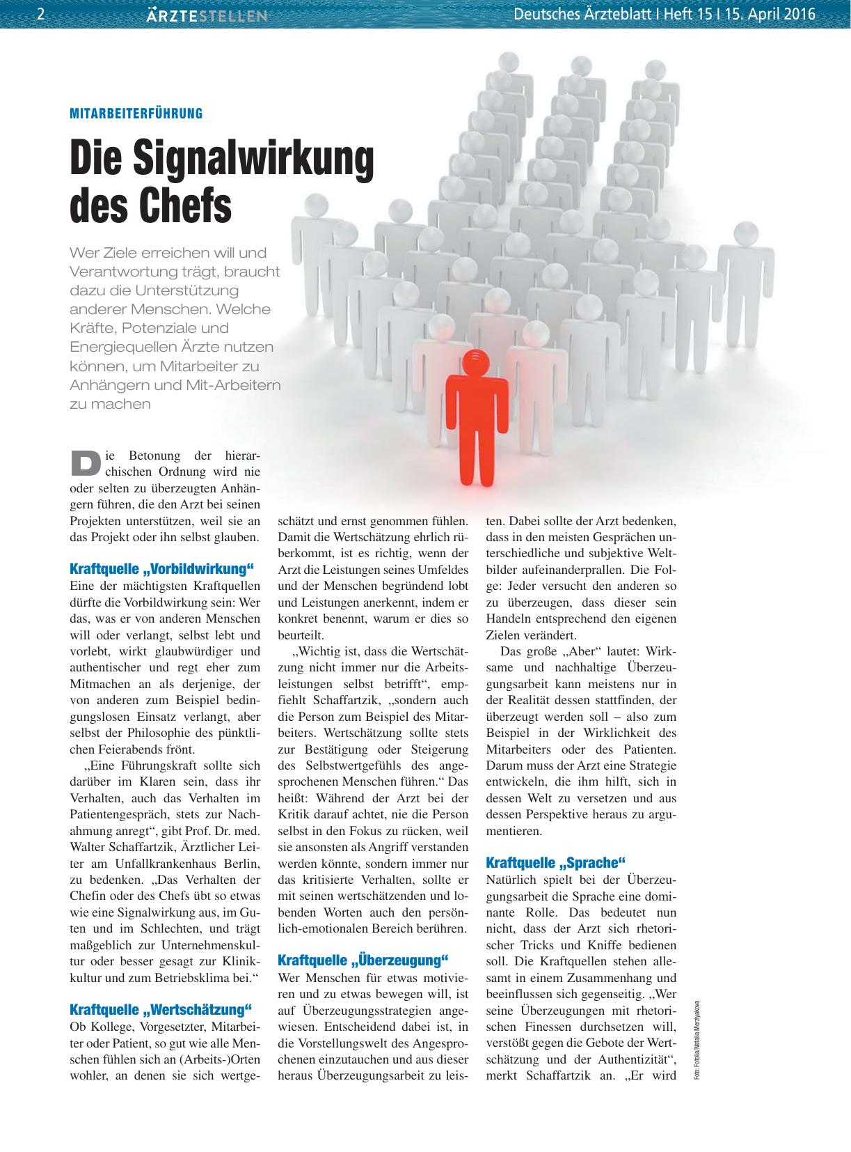 Vorschauseite 1: Mitarbeiterführung: Die Signalwirkung des Chefs