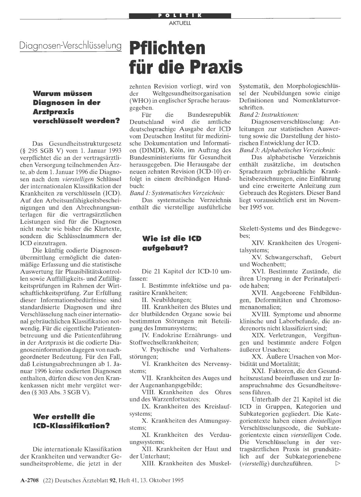 Vorschauseite 1: Diagnosen-Verschlüsselung: Pflichten für die Praxis
