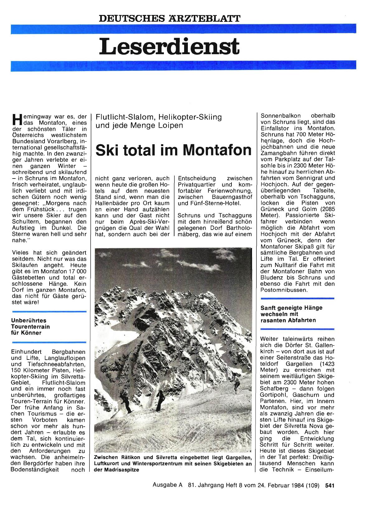 Vorschauseite 1: Ski total im Montafon