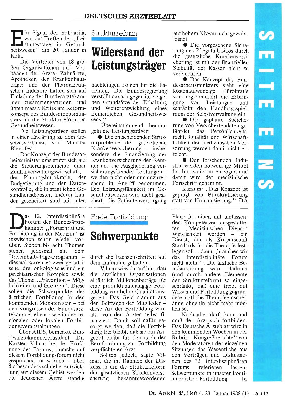 Vorschauseite 1: Strukturreform: Widerstand der Leistungsträger