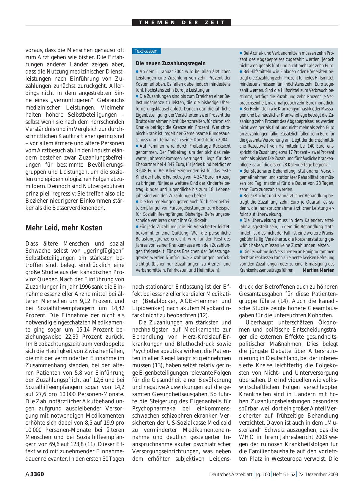 Vorschauseite 1: Die neuen Zuzahlungsregeln