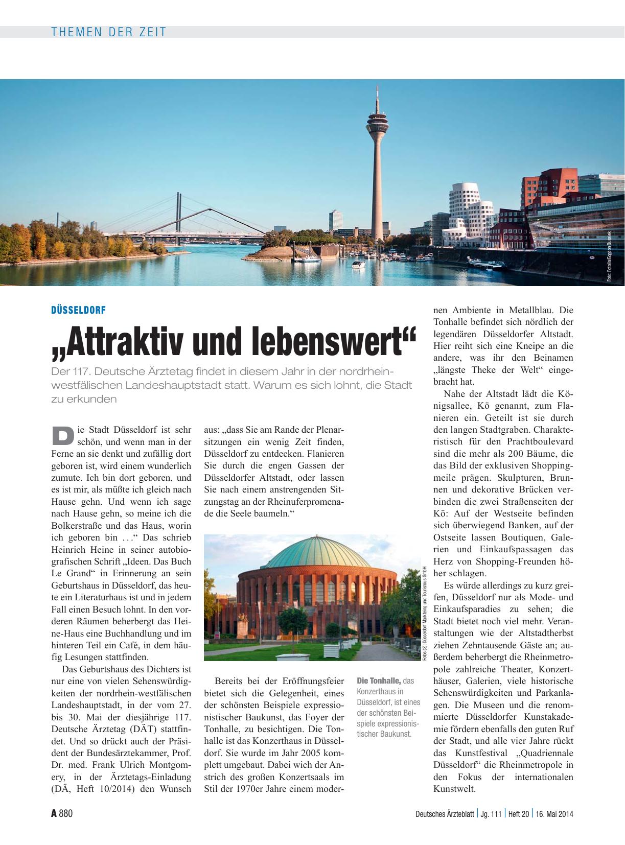 Vorschauseite 1: Düsseldorf: „Attraktiv und lebenswert“
