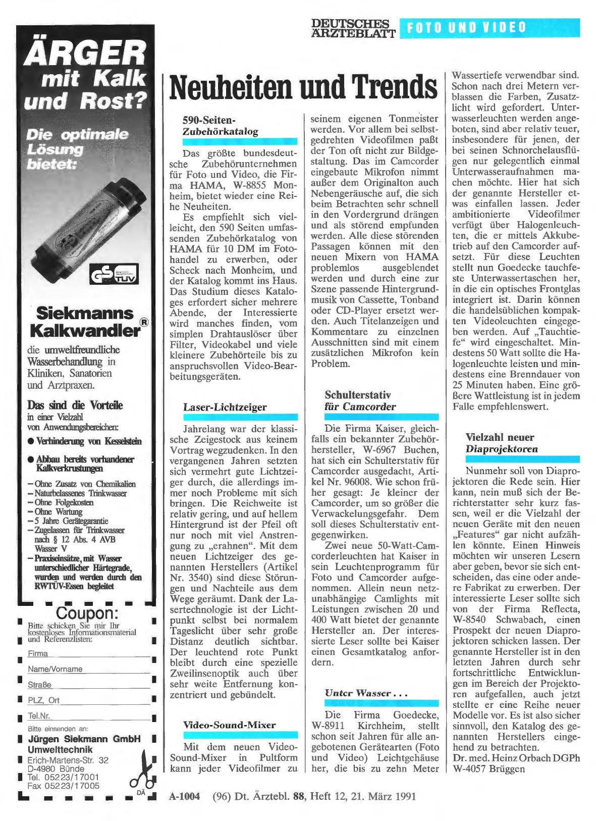 Vorschauseite 1: Neuheiten und Trends