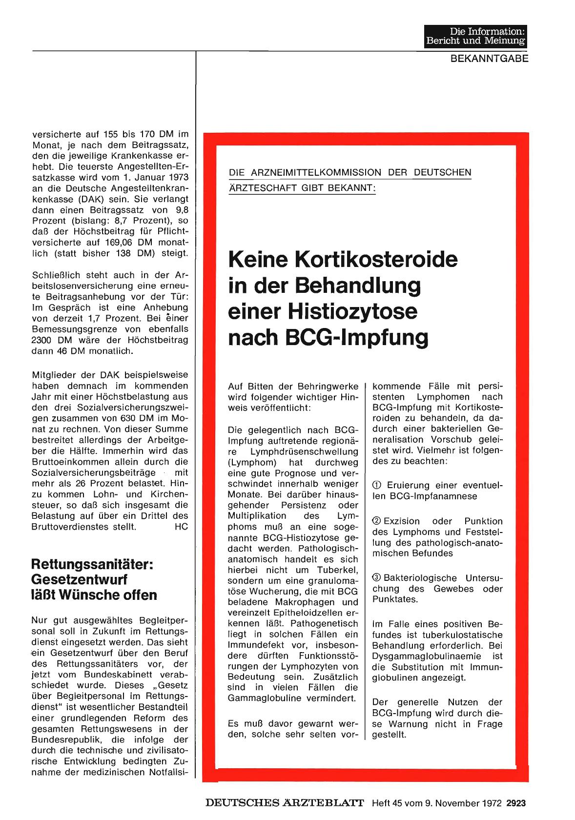 Vorschauseite 1: Rettungssanitäter: Gesetzentwurf läßt Wünsche offen