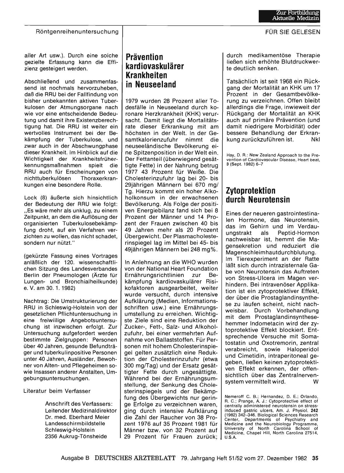 Vorschauseite 1: Zytoprotektion durch Neurotensin