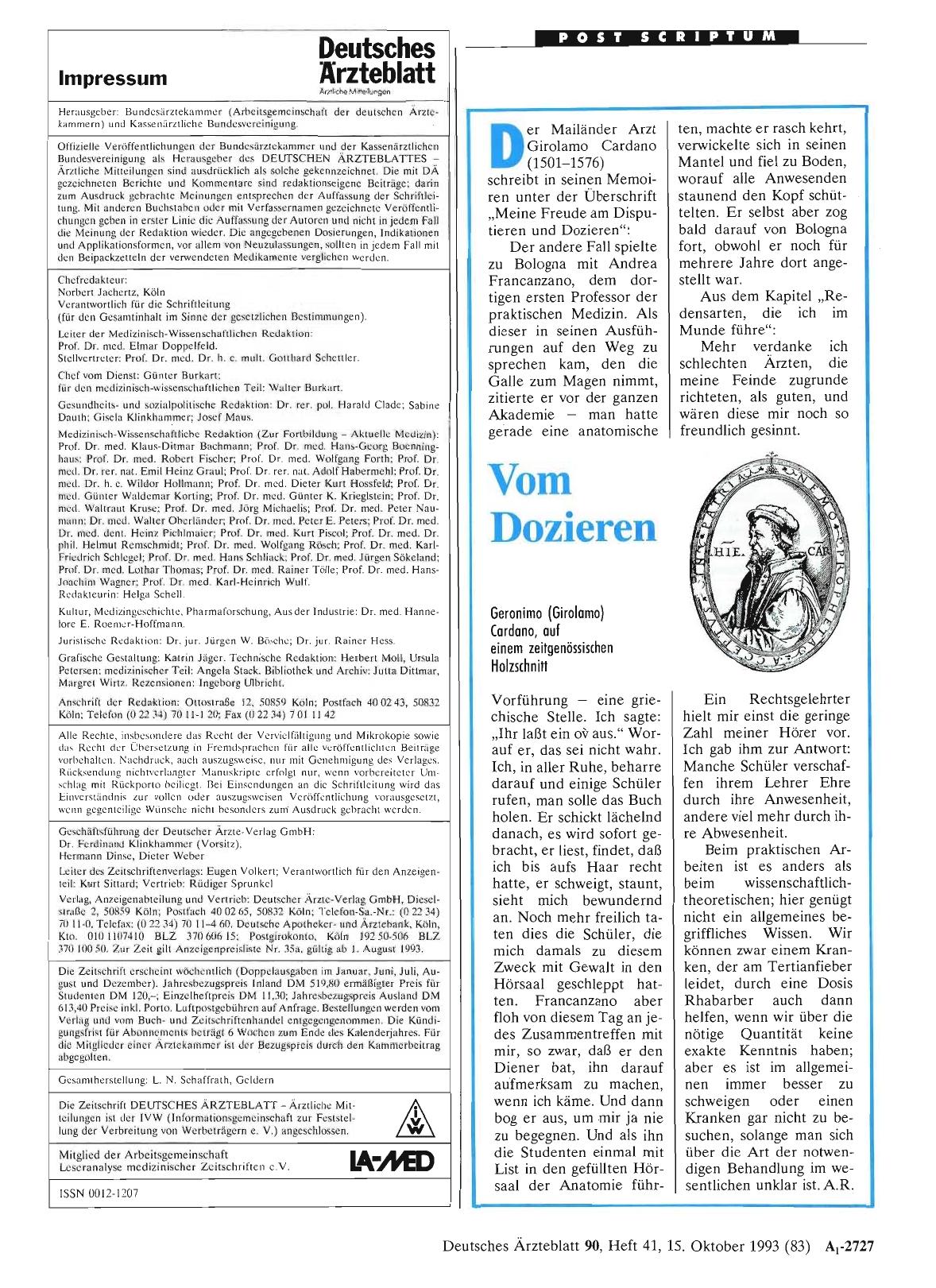 Vorschauseite 1: Vom Dozieren