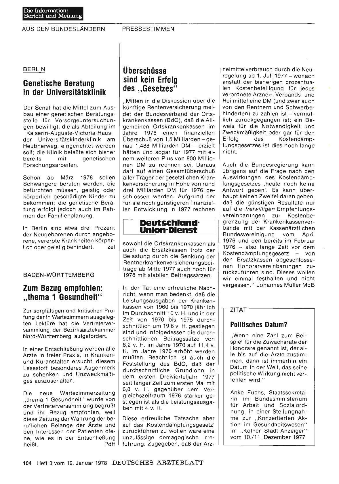 Vorschauseite 1: Überschüsse sind kein Erfolg des „Gesetzes“