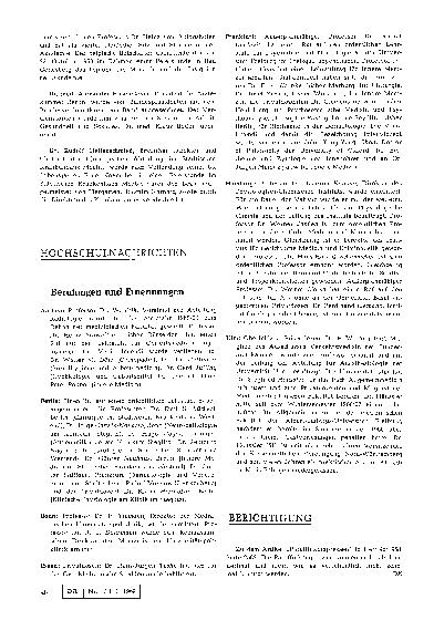 Vorschauseite 1: Berufungen und Ernennungen