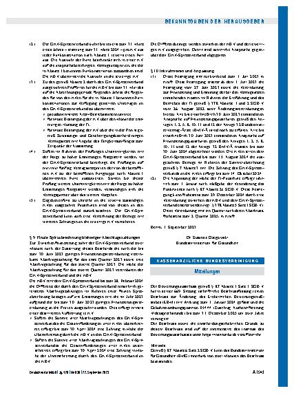 Vorschauseite 5: Festlegung des Vereinbarungsinhalts durch das Bundesministerium für Gesundheit gemäß § 378 Absatz 2 Satz 2 in Verbindung mit Absatz 3 und 4 des Fünften Buches Sozialgesetzbuch (SG…