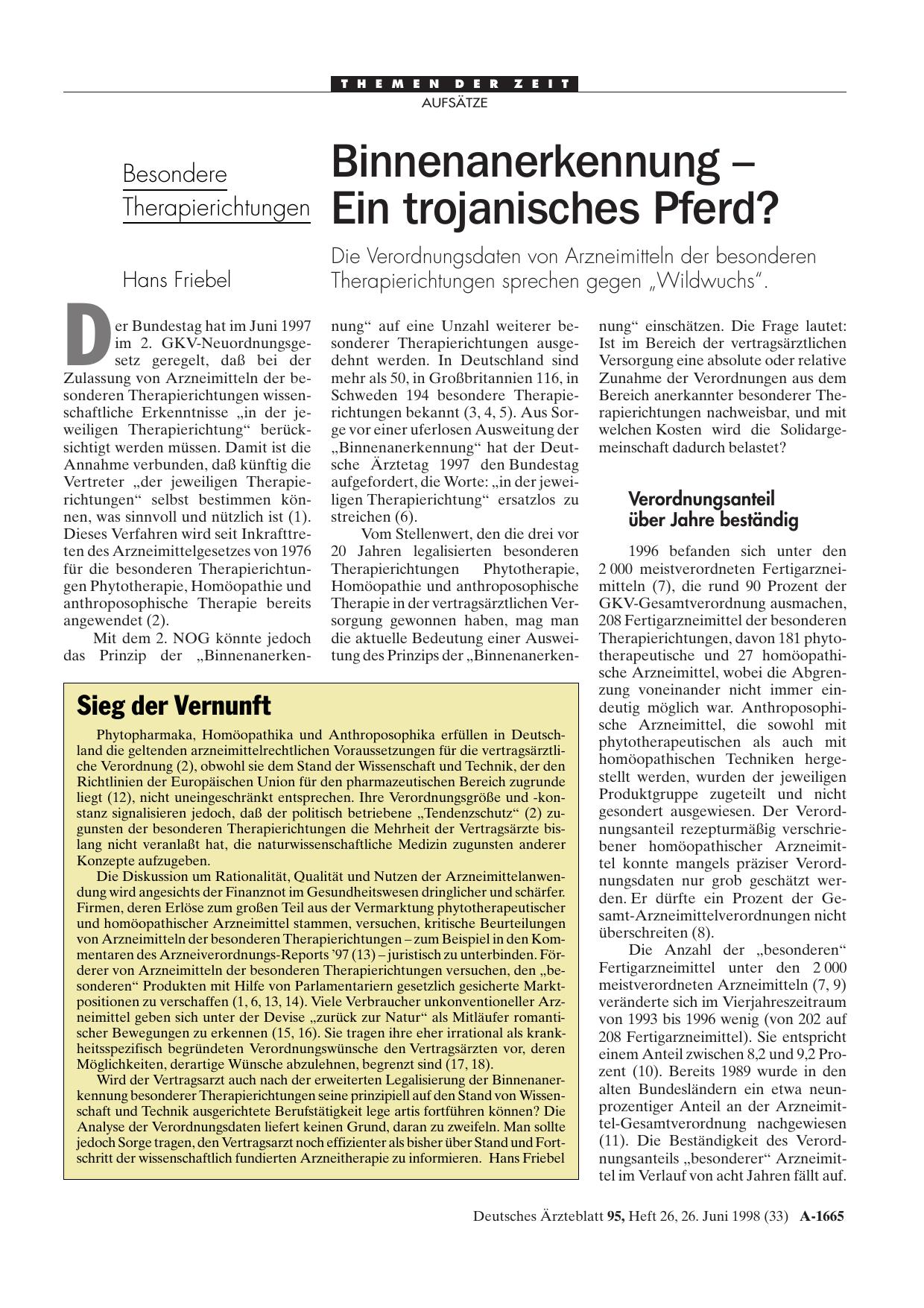 Vorschauseite 1: Sieg der Vernunft