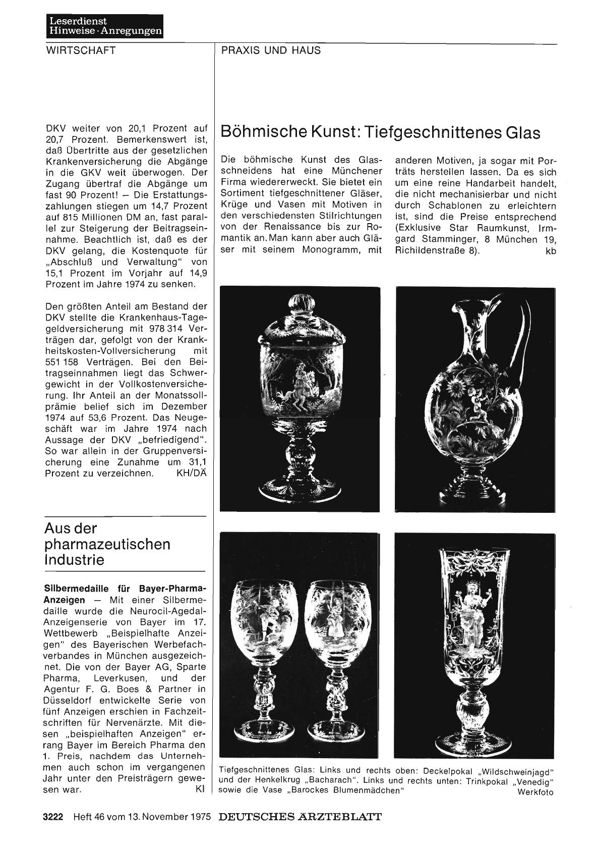 Vorschauseite 1: Aus der pharmazeutischen Industrie