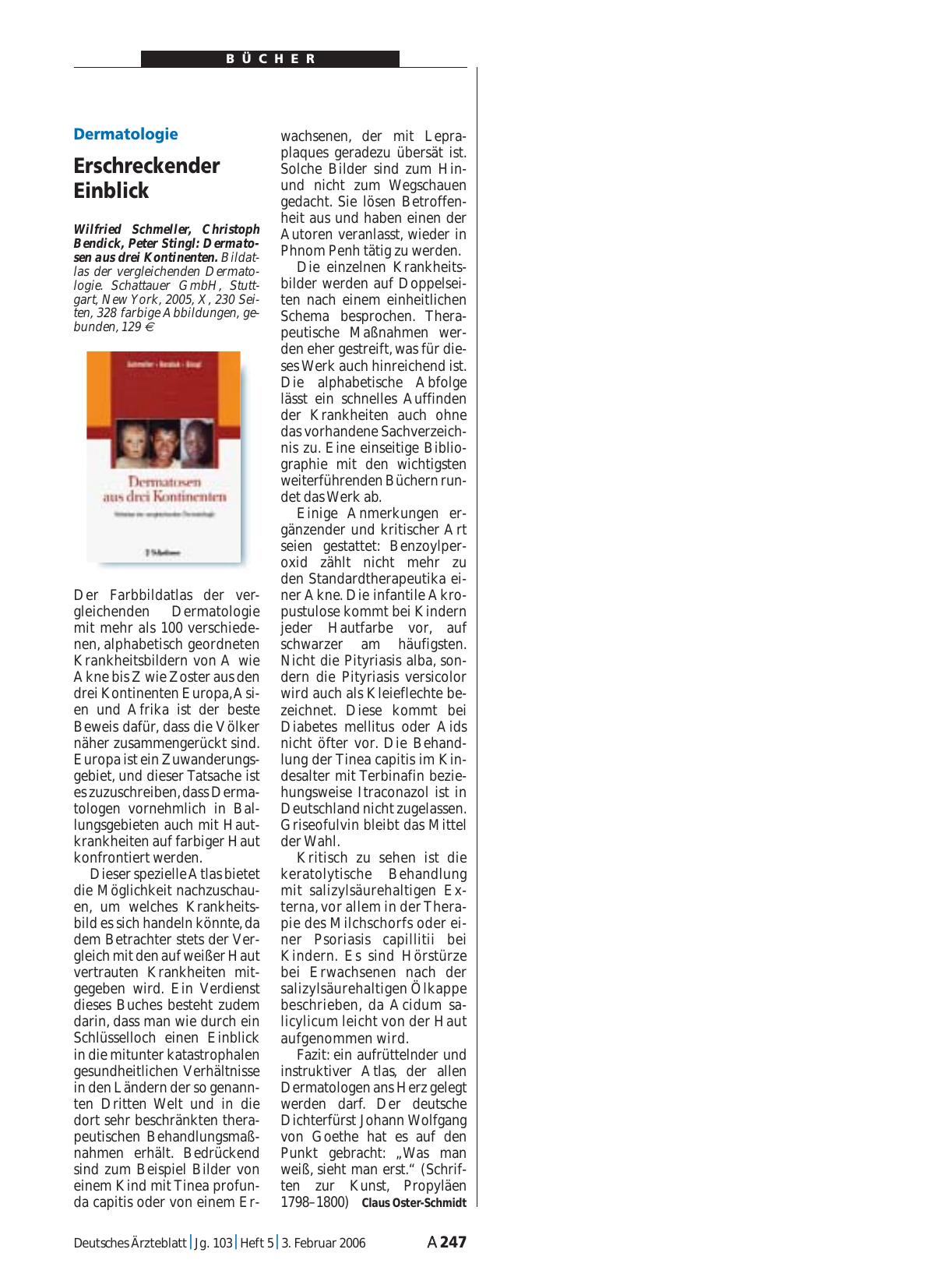 Vorschauseite 1: Dermatosen aus drei Kontinenten. Bildatlas der vergleichenden Dermatologie