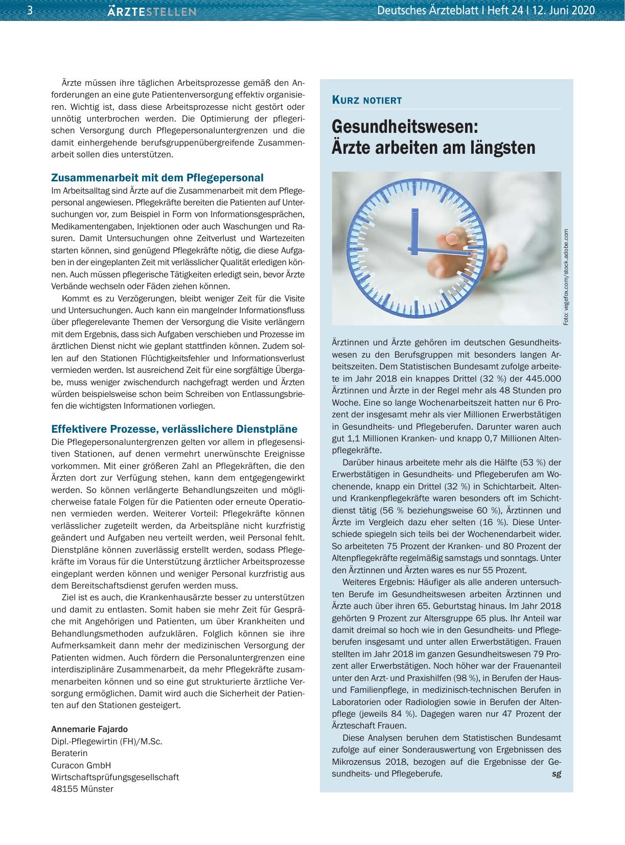 Vorschauseite 1: Gesundheitswesen: Ärzte arbeiten am längsten