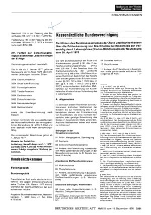 Vorschauseite 1: Kassenärztliche Bundesvereinigung: Richtlinien des Bundesausschusses der Ärzte und Krankenkassen über die Früherkennung von Krankheiten bei Kindern bis zur Vollendung des 4. Leben…