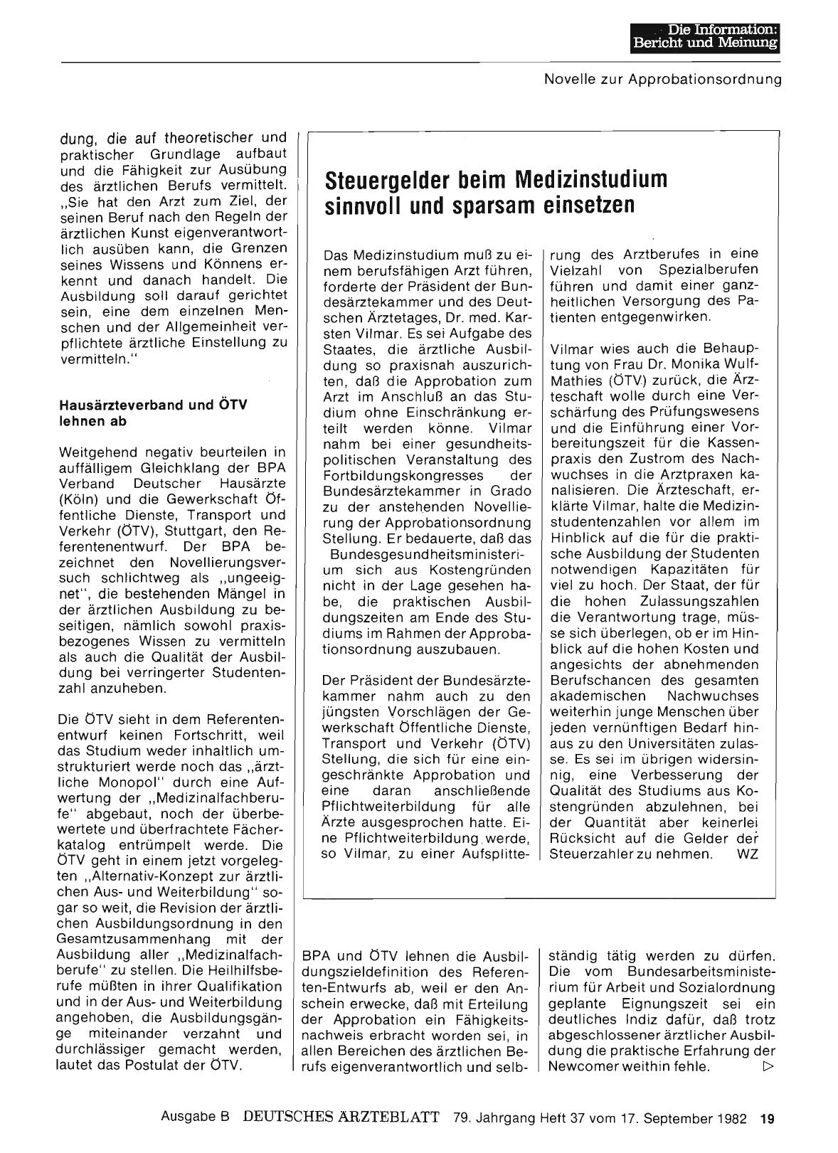 Vorschauseite 1: Steuergelder beim Medizinstudium sinnvoll und sparsam einsetzen