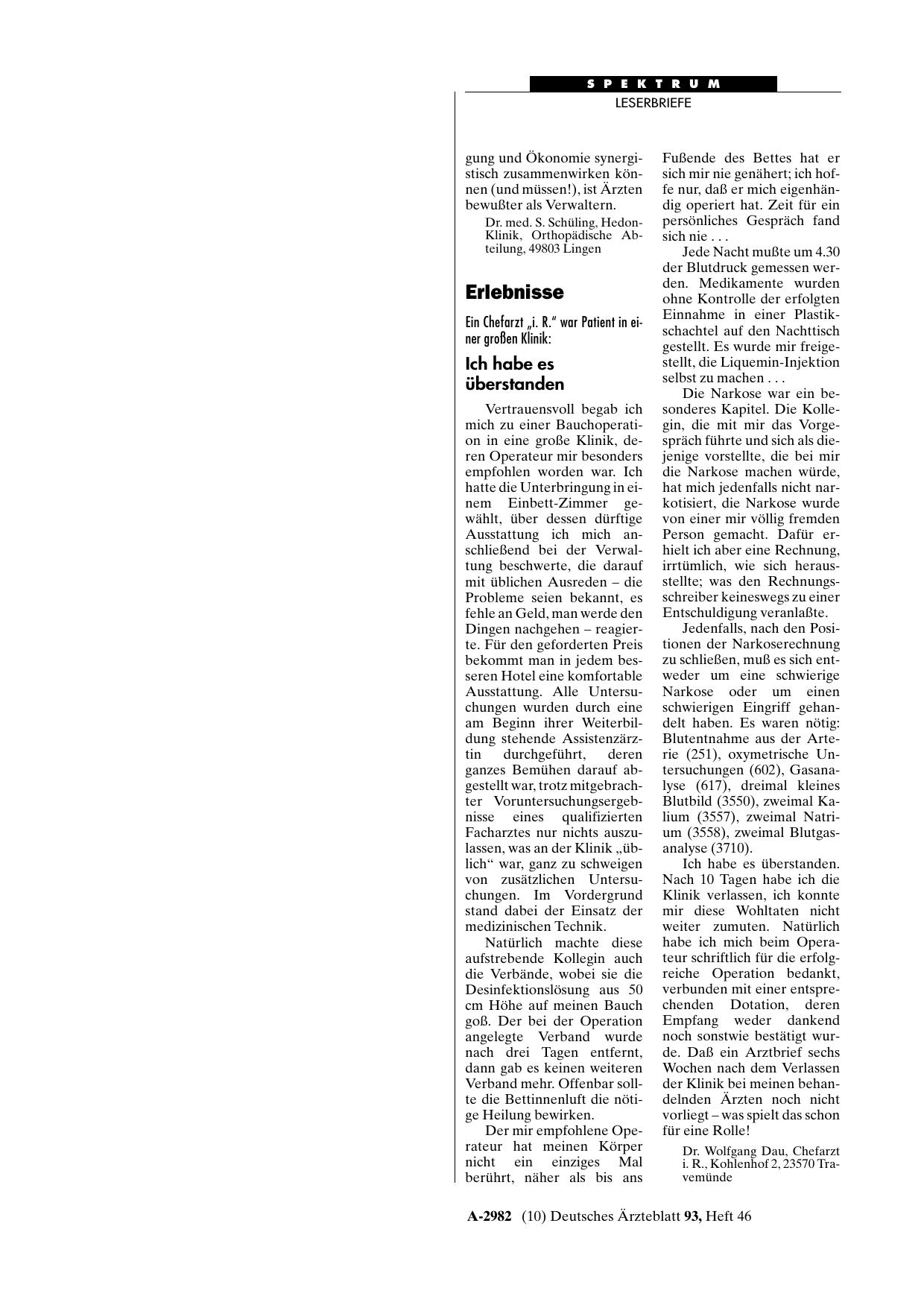 Vorschauseite 1: Erlebnisse: Ich habe es überstanden