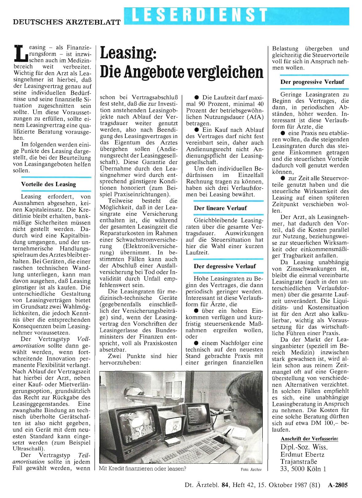 Vorschauseite 1: Leasing: Die Angebote vergleichen