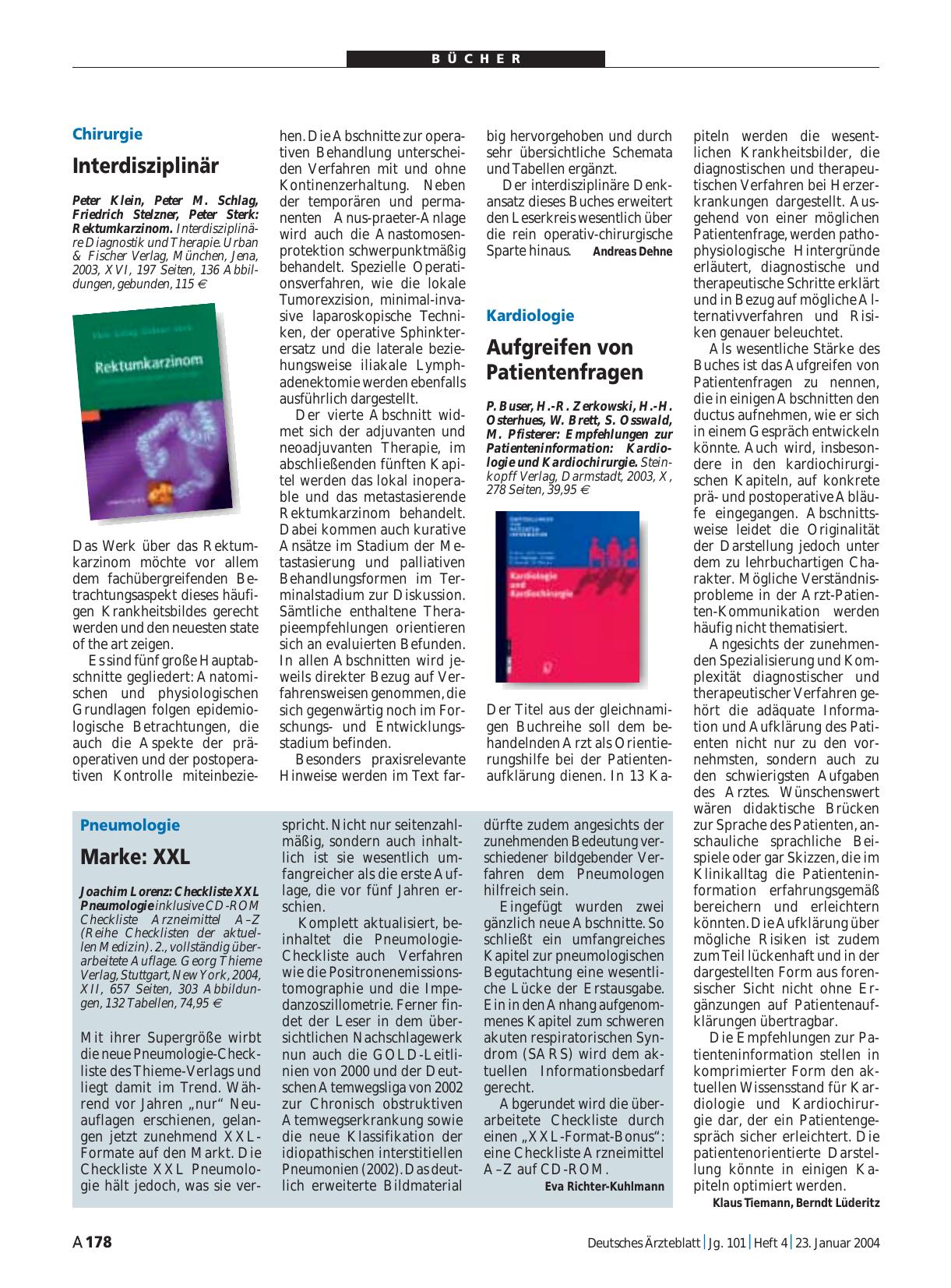 Vorschauseite 1: Checkliste XXL Pneumologie inklusive CD-ROM Checkliste Arzneimittel A – Z