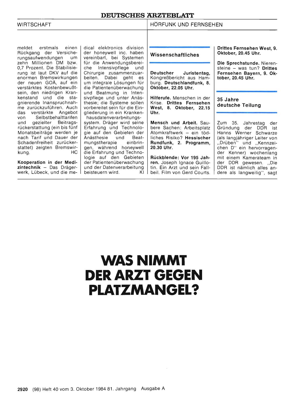 Vorschauseite 1: 35 Jahre deutsche Teilung