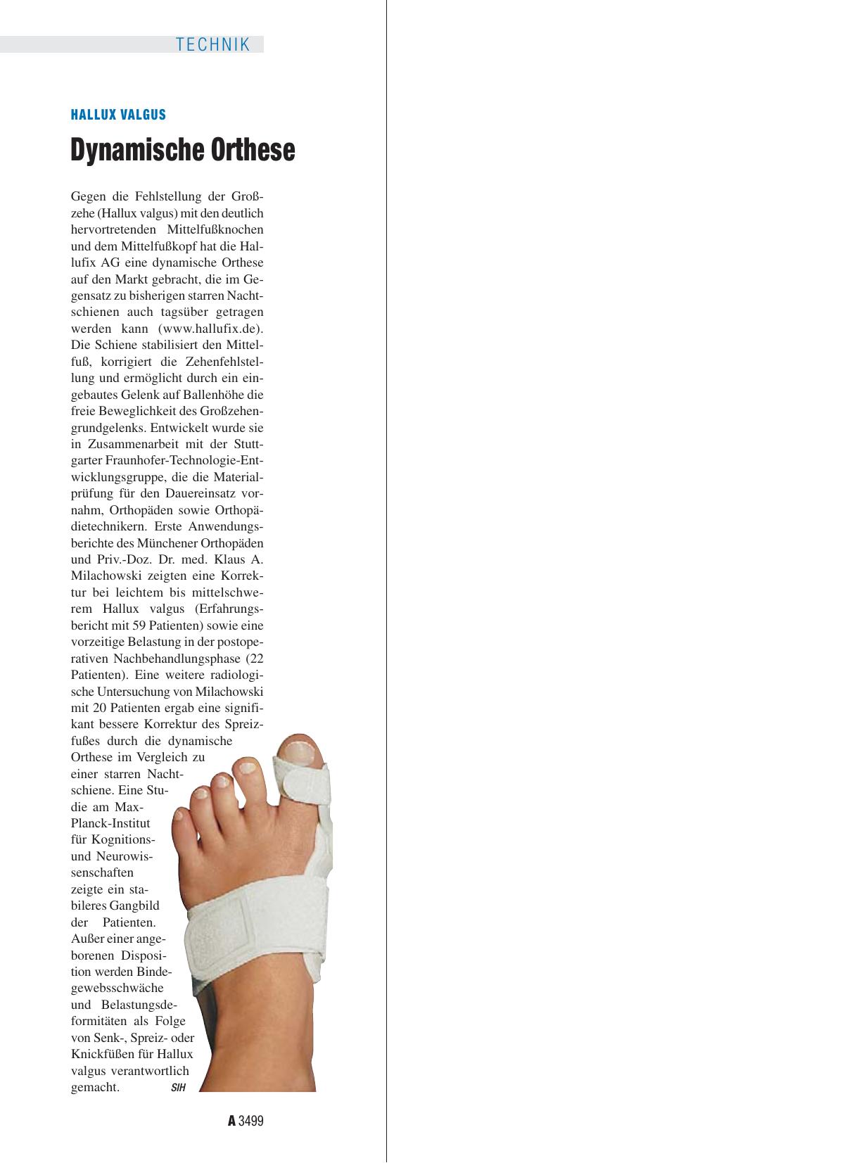 Vorschauseite 1: Hallux Valgus: Dynamische Orthese