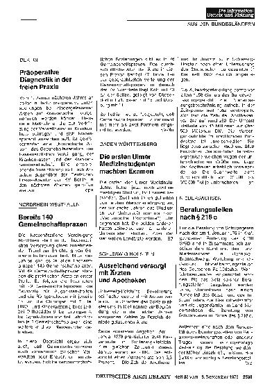 Vorschauseite 1: BERLIN: Präoperative Diagnostik in der freien Praxis