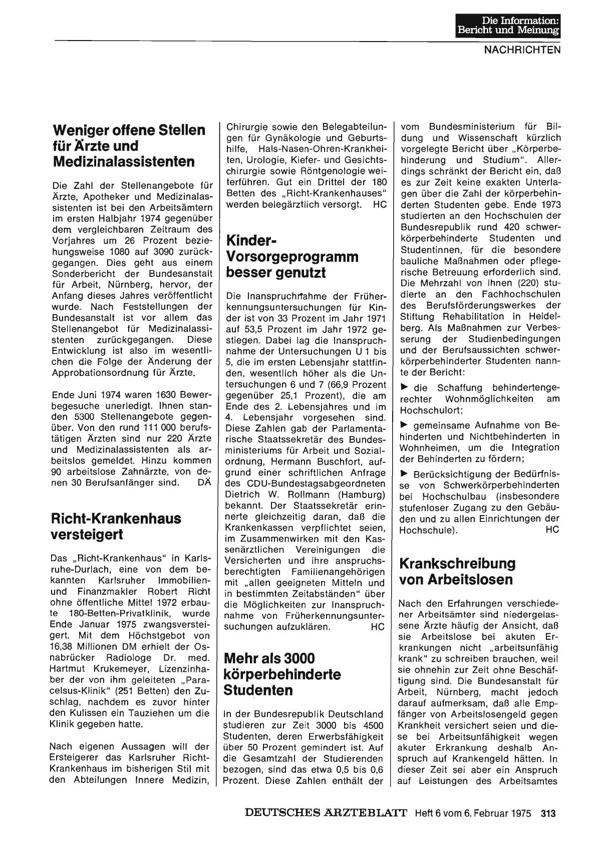 Vorschauseite 1: Kinder-Vorsorgeprogramm besser genutzt