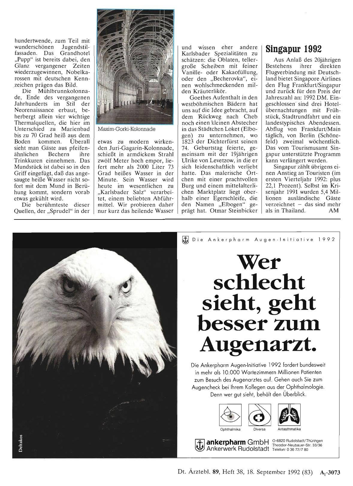 Vorschauseite 1: Singapur 1992