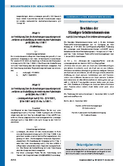 Vorschauseite 1: Bekanntgaben online