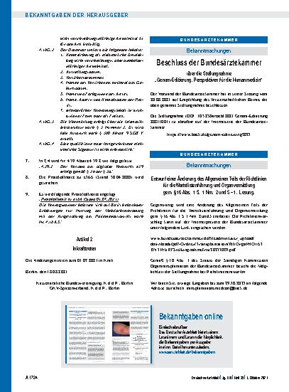 Vorschauseite 1: Bekanntgaben online