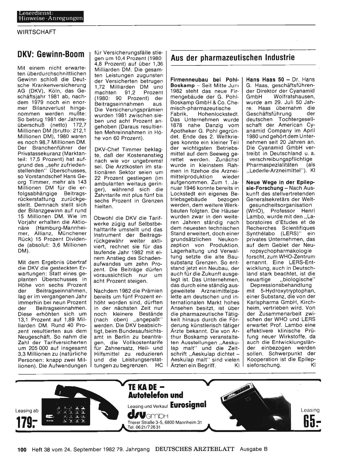 Vorschauseite 1: Aus der pharmazeutischen Industrie: Hans Haas 50