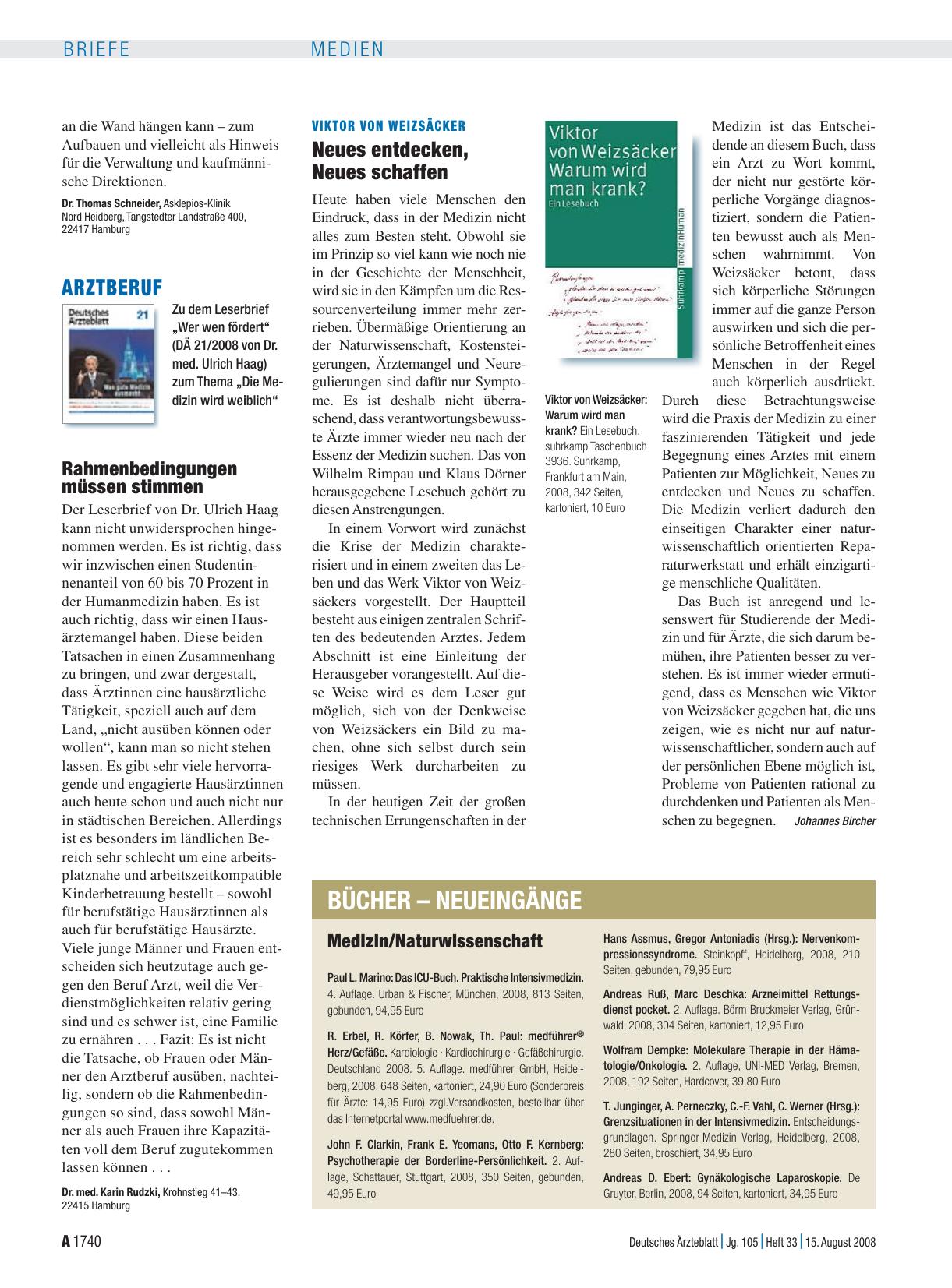 Vorschauseite 1: Bücher – Neueingänge
