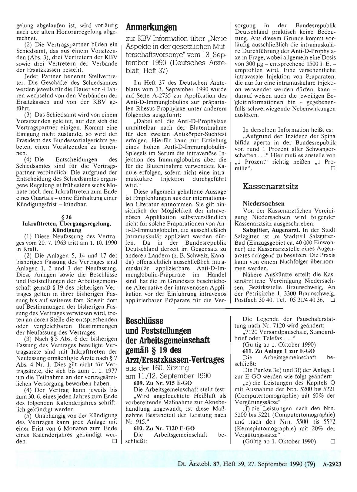Vorschauseite 1: Kassenarztsitz
