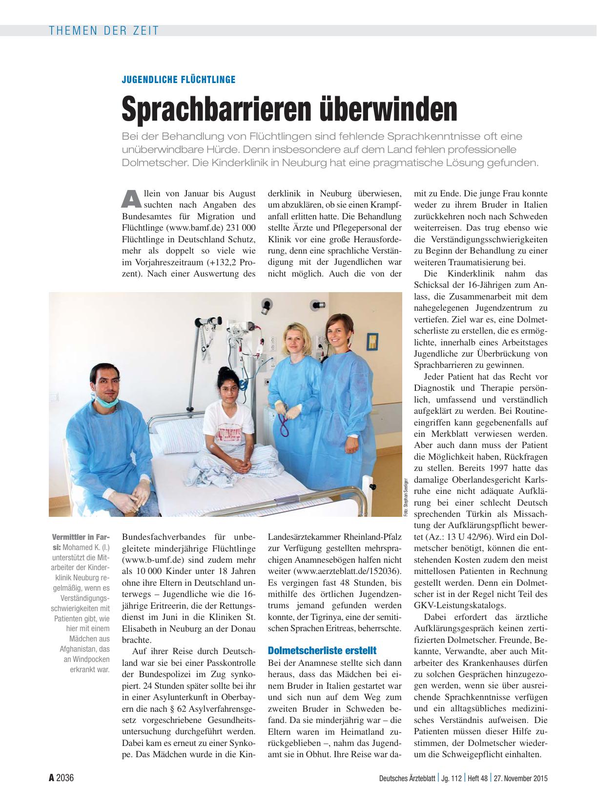 Vorschauseite 1: Jugendliche Flüchtlinge: Sprachbarrieren überwinden