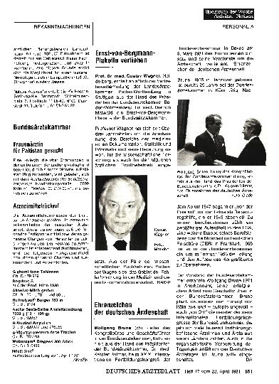 Vorschauseite 1: Bundesärztekammer