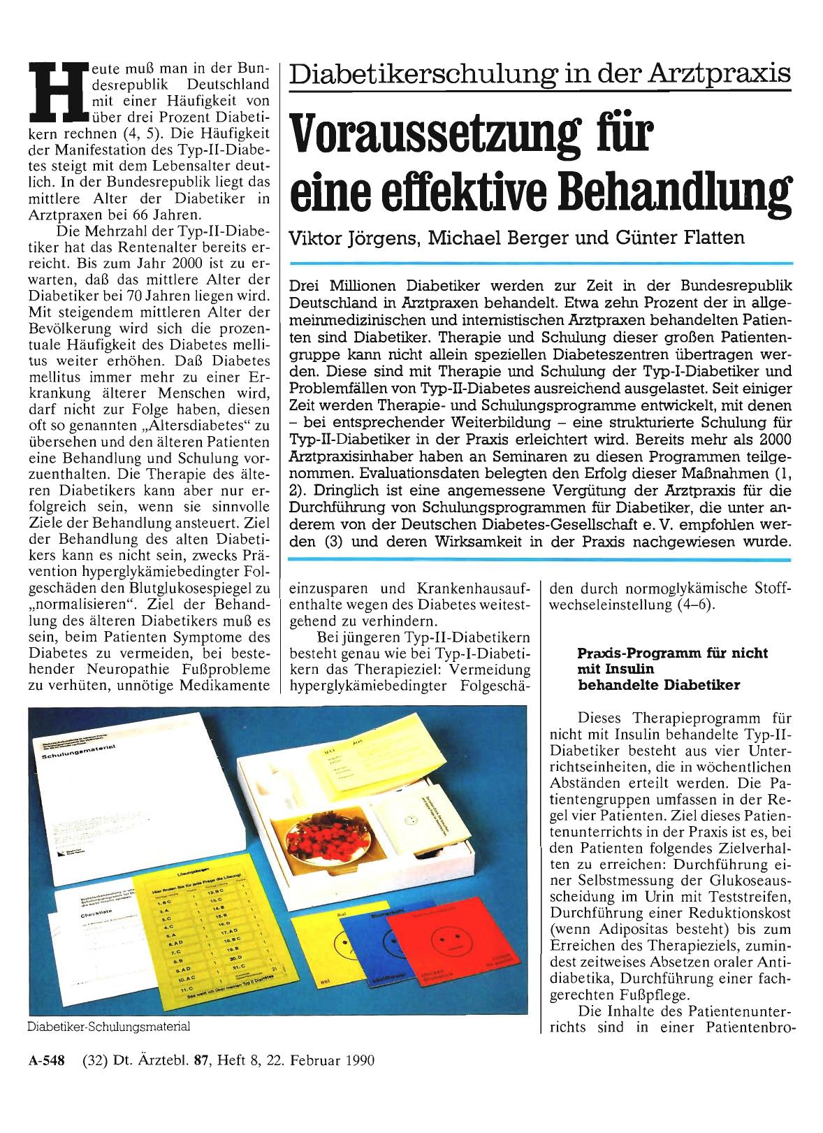 Vorschauseite 1: Diabetikerschulung in der Arztpraxis: Voraussetzung für eine effektive Behandlung
