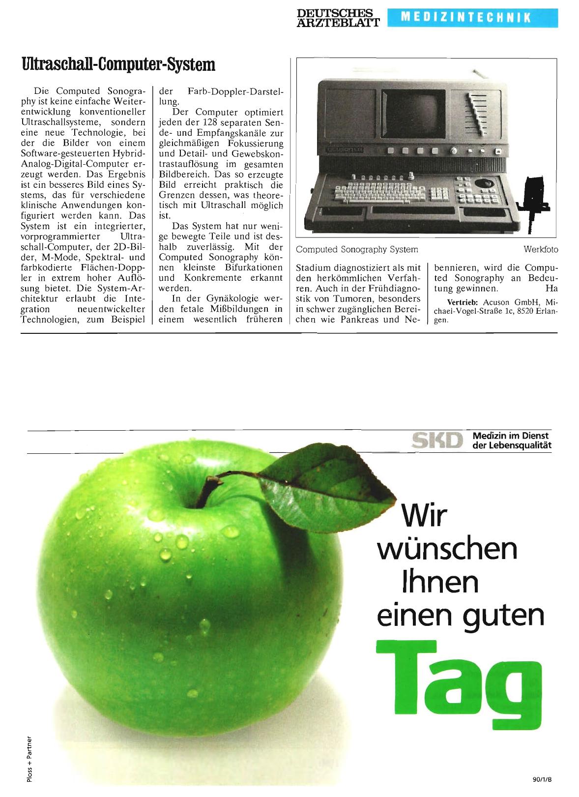 Vorschauseite 1: Ultraschall-Computer-System