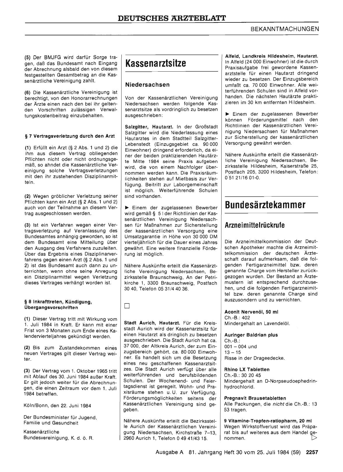 Vorschauseite 1: Arzneimittelrückrufe